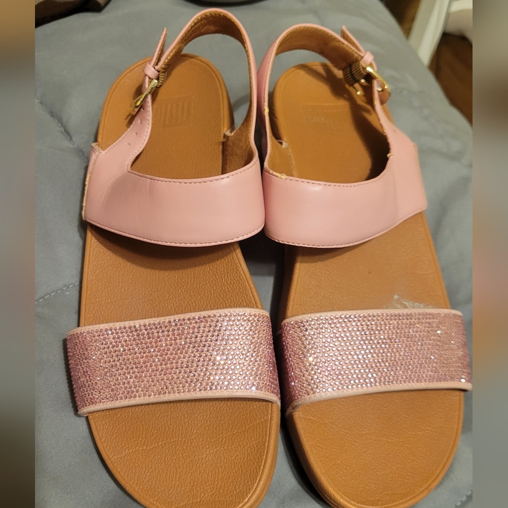 FitFlop size 9 pink ankle strap sandals